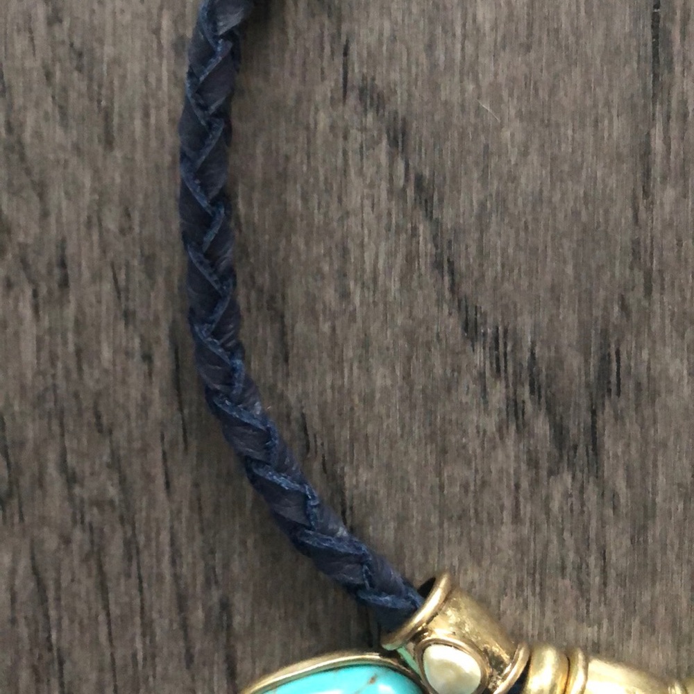 💖HP 3/14💖Lucky Brand turquoise stone necklace - Picture 7 of 7